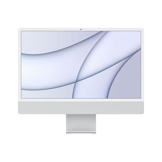 Apple iMac 24 računalnik, 7C GPU, 256 GB, Silver - SLO (mgtf3cr/a)