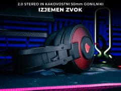 Genesis Neon 600 RGB gaming slušalke z mikrofonom