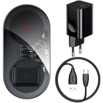 BASEUS Simple Turbo Edition Qi brezžični polnilec, 24 W