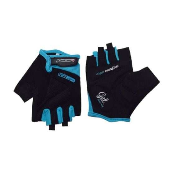 megamiska Kolesarske rokavice modro/črne GEL XL