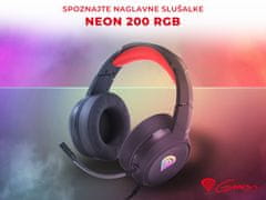 Genesis Neon 200 RGB gaming slušalke z mikrofonom