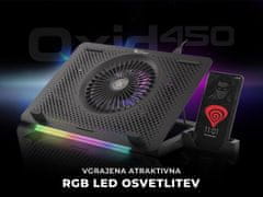 Genesis Oxid 450 hladilno stojalo za prenosnik, 39.6 cm, RGB