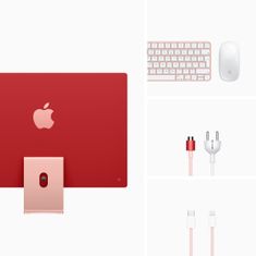 Apple iMac 24 računalnik, 256 GB, Pink - SLO (mgpm3cr/a)