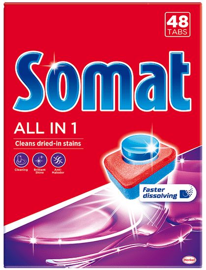 Somat tablete za pomivalni stroj All in 1, 48 kosov