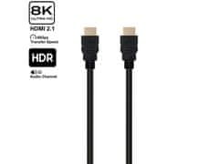 Ewent EC1320 kabel, Ultra High Speed HDMI 2.1, 8K 60Hz, M/M, Ethernet, 1 m, črn