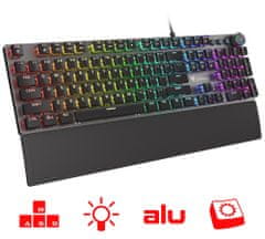Thor 400 RGB gaming tipkovnica, Kailh Red, US