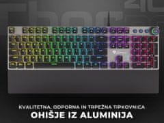 Thor 400 RGB gaming tipkovnica, Kailh Red, US