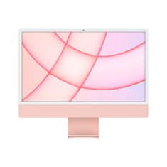 Apple iMac 24 računalnik, 7C GPU, 256 GB, Pink - INT (mjva3ze/a)