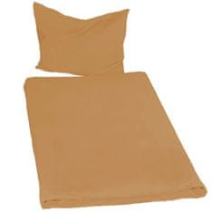 tectake 2 kompleta posteljnega perila 200 × 135 cm, 2-delni Rjava