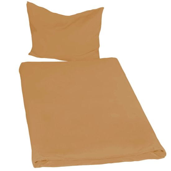 tectake 4 kompleti posteljnega perila 200 × 135 cm, 2-delni Rjava