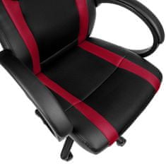 tectake Igralni stol z dirkalnim dizajnom Črna/bordo