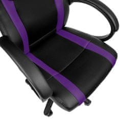 tectake Igralni stol z dirkalnim dizajnom Črna/vijolična