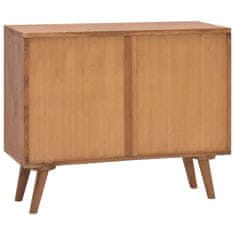 Vidaxl Predalnik 90x35x75 cm trdna tikovina