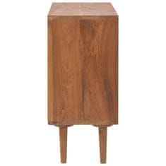 Vidaxl Predalnik 90x35x75 cm trdna tikovina