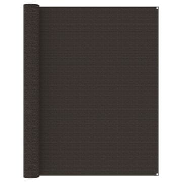 Vidaxl Preproga za šotor 250x550 cm rjava