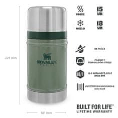Stanley 1913 The Legendary Classic posoda, vakuumska, 0,70 l, zelena
