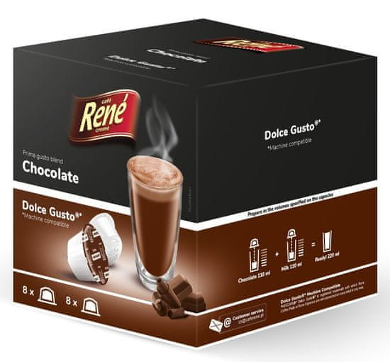 René Chocolate kapsule za kavni aparat Dolce Gusto, 16 kosov
