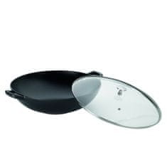 Kela Litoželezni vok s pokrovom CALIDO 36 cm črn KL-12475
