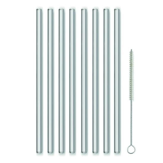 Kela Kela KL-12538 steklene slamice s čistilom GRACE 23 cm komplet 9 kosov