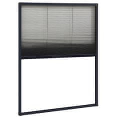 Greatstore Plise komarnik za okna aluminij antraciten 60x80cm