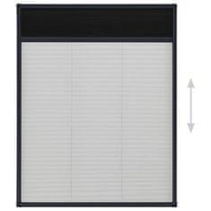 Greatstore Plise komarnik za okna aluminij antraciten 60x80cm