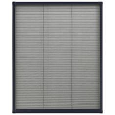 Vidaxl Plise komarnik za okna aluminij antraciten 60x80cm