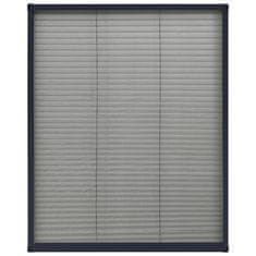 Greatstore Plise komarnik za okna aluminij antraciten 60x80cm