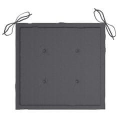 Vidaxl Blazine za vrtne stole 4 kosi anatracit 50x50x4 cm oxford