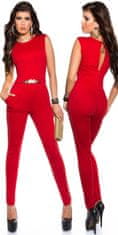 Amiatex Ženske overall hlače 71515, rdeča, L