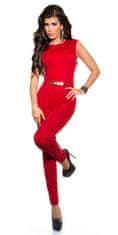 Amiatex Ženske overall hlače 71515, rdeča, L