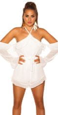 Amiatex Ženske overall hlače 71509, bela, UNIVERZáLNí