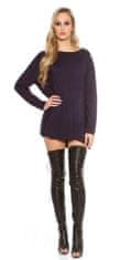 Amiatex Ženski pulover 71506, Deep Navy, UNIVERZáLNí