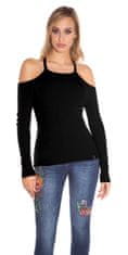 Amiatex Ženski pulover 71618, črna, UNIVERZáLNí