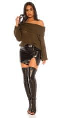Amiatex Ženski pulover 71837, kaki, UNIVERZáLNí