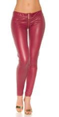 Amiatex Ženske legice 74544, bordó, S/M