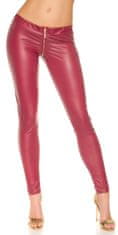 Amiatex Ženske legice 74544, bordó, S/M