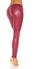 Amiatex Ženske legice 74544, bordó, S/M
