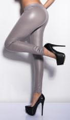Amiatex Ženske legice 74545, siva, M/L