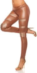 Amiatex Ženske legice 74546, cappucino, M/L