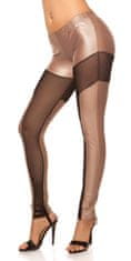 Amiatex Ženske legice 74619, cappucino, S/M