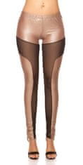Amiatex Ženske legice 74619, cappucino, S/M