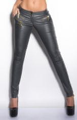 Amiatex Ženske treggings hlače 74733, siva, M