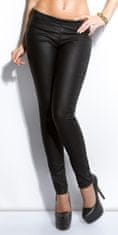 Amiatex Ženske treggings hlače 74746, črna, L