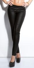 Amiatex Ženske treggings hlače 74746, črna, L