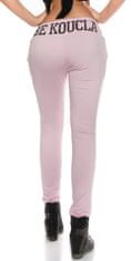 Amiatex Ženske treggings hlače 74762, roza, M