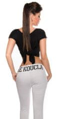 Amiatex Ženske treggings hlače 74761, bela, M