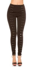 Amiatex Ženske treggings hlače 74797, črna, L