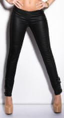 Amiatex Ženske treggings hlače 74799, črna, XL