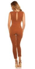 Amiatex Ženske overall hlače 74980, bronasta, M