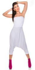 Amiatex Ženske overall hlače 74936, bela, UNIVERZáLNí